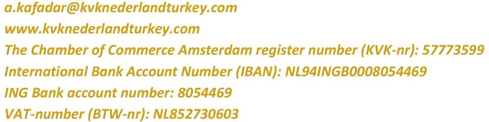 com The Chamber of Commerce Amsterdam register number (KVK-nr):