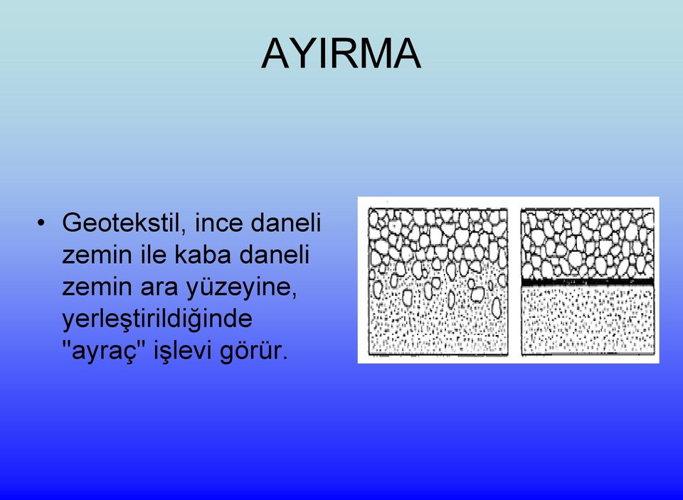 ara yüzeyine,