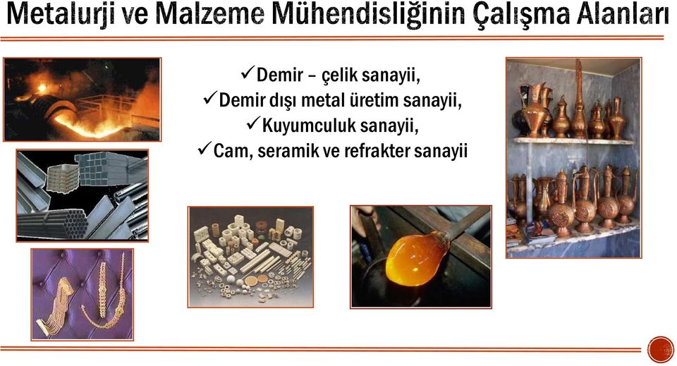 Kuyumculuk sanayii, Cam,