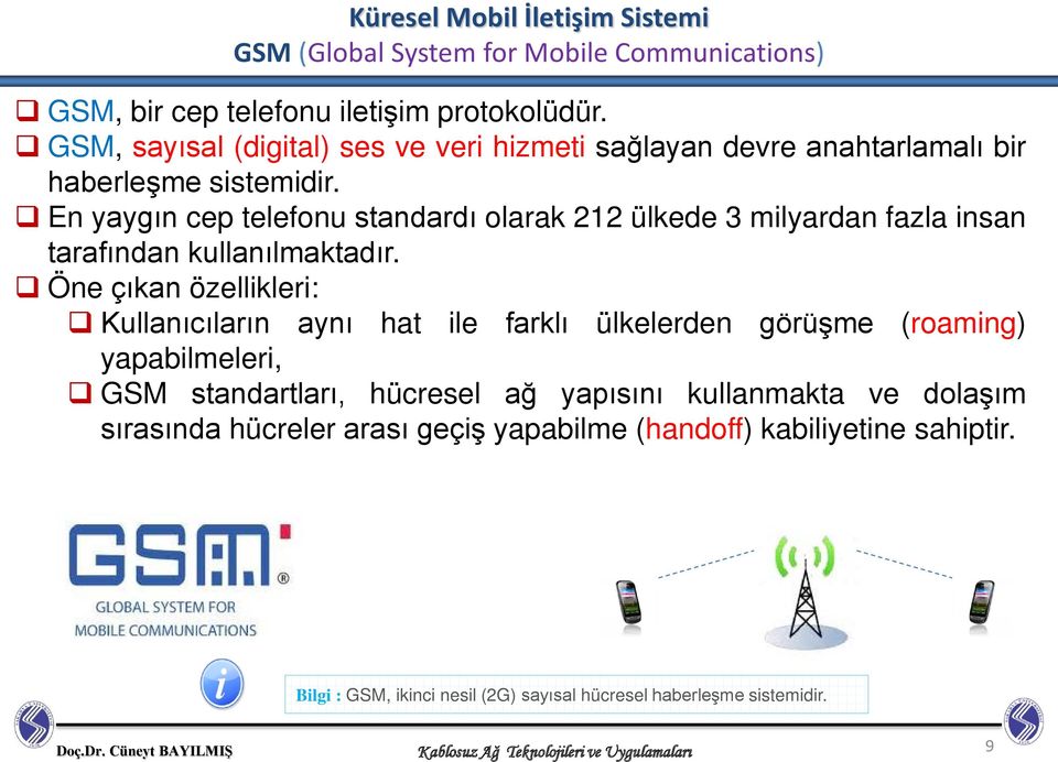 En yaygın cep telefonu standardı olarak 212 ülkede 3 milyardan fazla insan tarafından kullanılmaktadır.