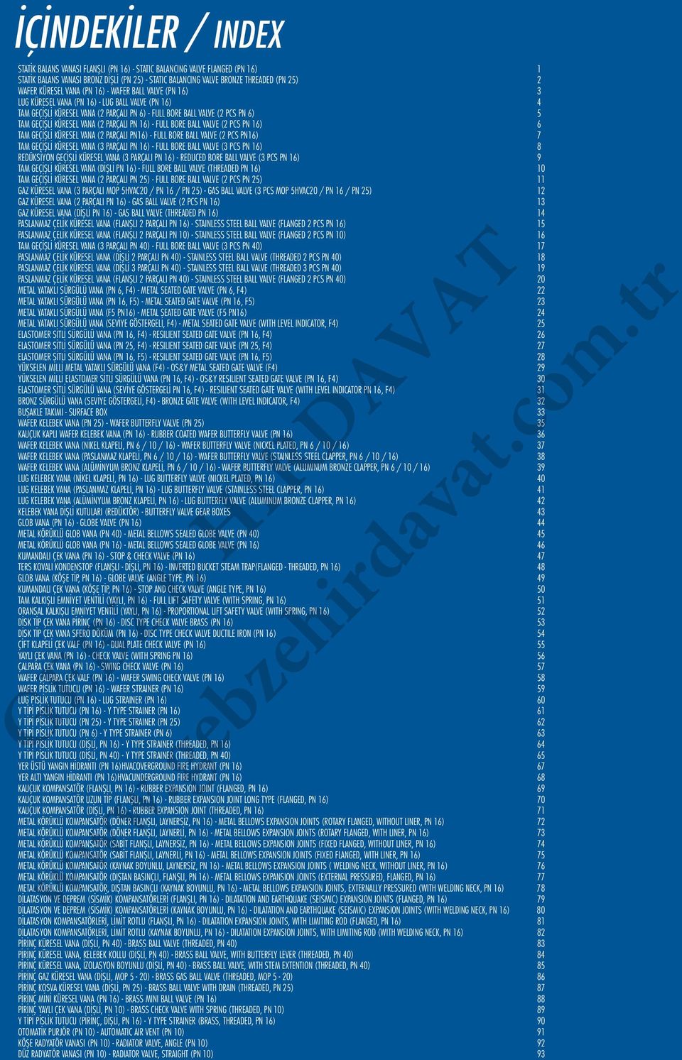 16) - FULL BORE BALL VALVE (2 PCS PN 16) 6 TAM GEÇİŞLİ KÜRESEL VANA (2 PARÇALI PN16) - FULL BORE BALL VALVE (2 PCS PN16) 7 TAM GEÇİŞLİ KÜRESEL VANA (3 PARÇALI PN 16) - FULL BORE BALL VALVE (3 PCS PN