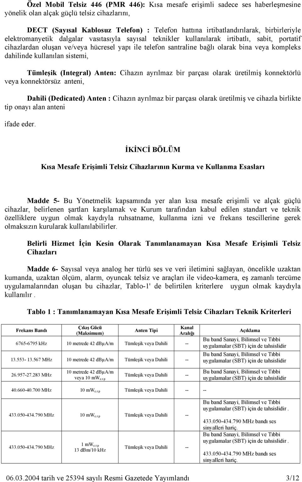 kompleks dahilinde kullanılan sistemi, Tümleşik (Integral) Anten: Cihazın ayrılmaz bir parçası olarak üretilmiş konnektörlü veya konnektörsüz anteni, Dahili (Dedicated) Anten : Cihazın ayrılmaz bir