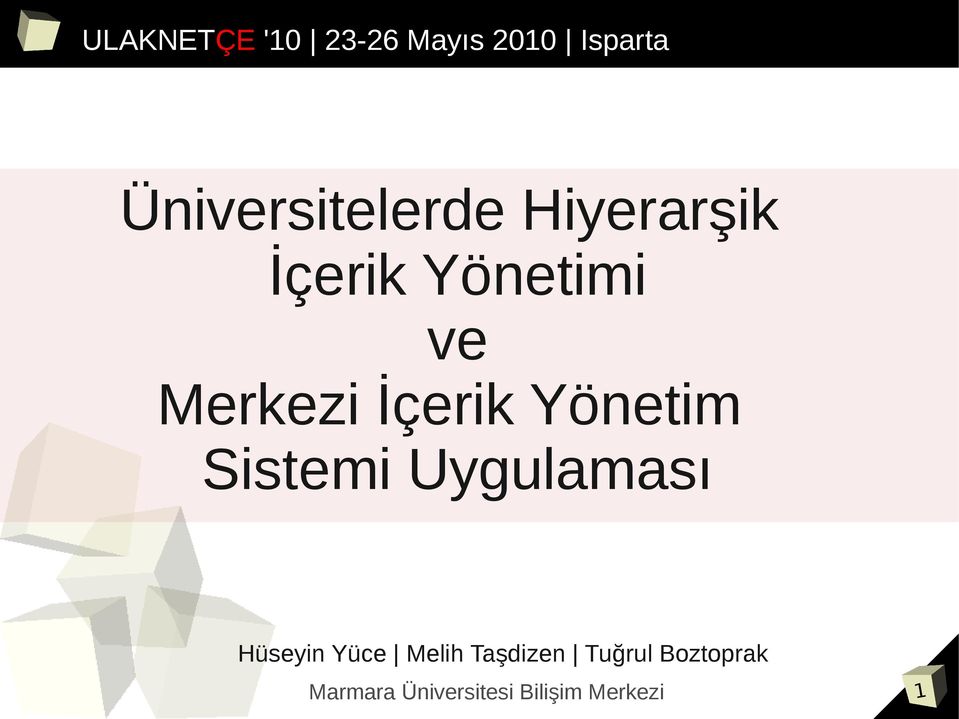 Merkezi İçerik Yönetim Sistemi Uygulaması Hüseyin