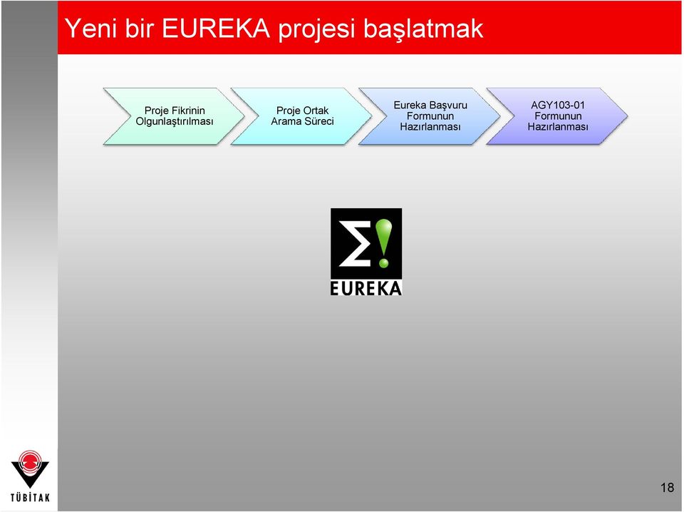 Arama Süreci Eureka Başvuru Formunun