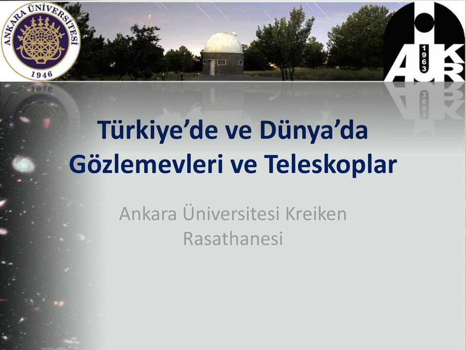 Teleskoplar Ankara