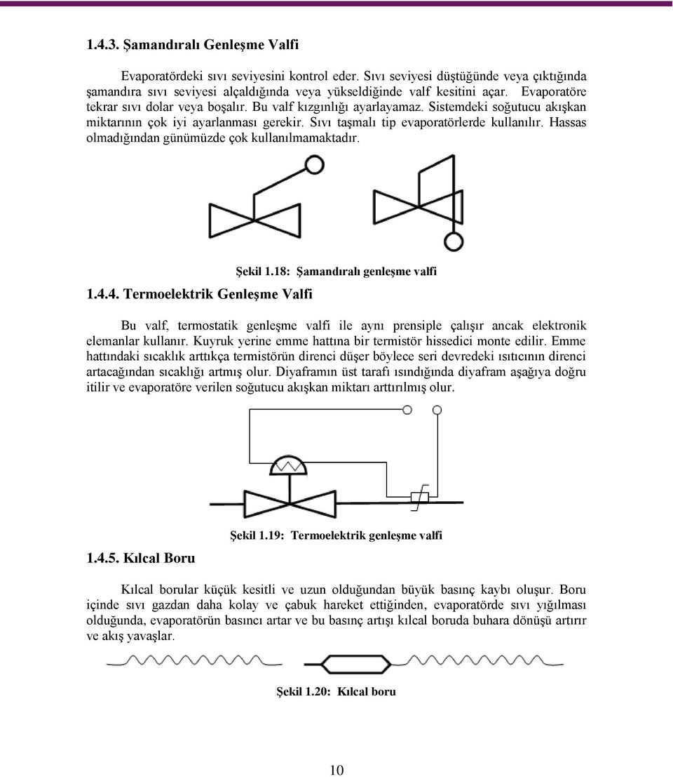 Hassas olmadığından günümüzde çok kullanılmamaktadır. 1.4.4. Termoelektrik Genleşme Valfi Şekil 1.