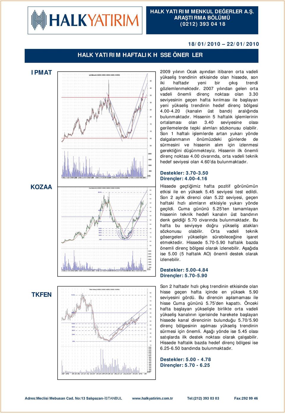 2007 yılından gelen orta vadeli önemli direnç noktası olan 3.30 seviyesinin geçen hafta kırılması ile başlayan yeni yükseliş trendinin hedef direnç bölgesi 0-4.