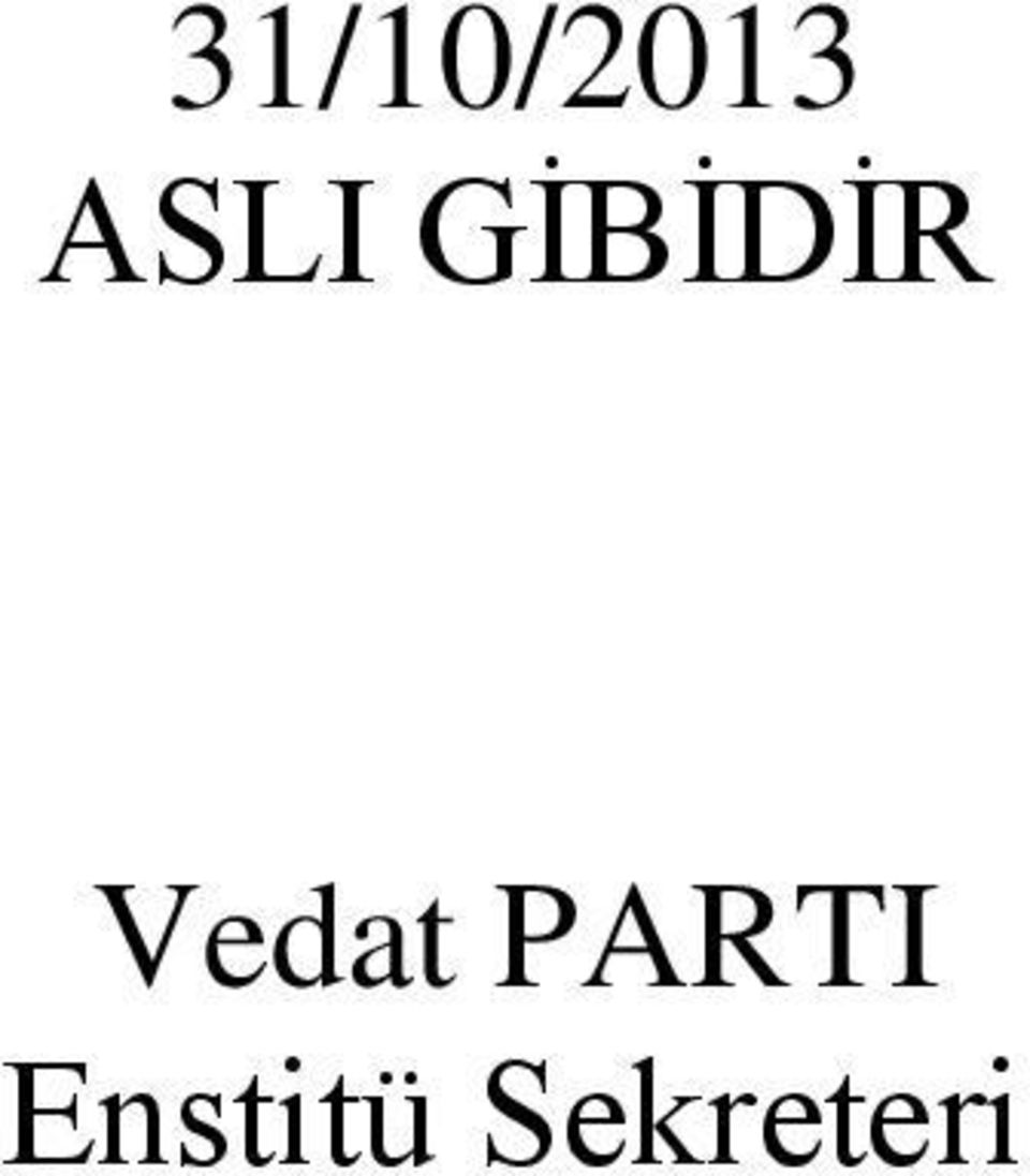 Vedat PARTI