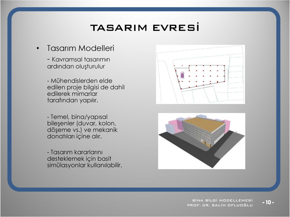 TASARIM EVRESĐ - Temel, bina/yapısal bileşenler (duvar, kolon, döşeme vs.