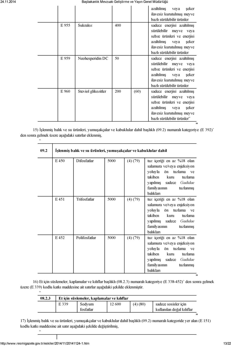 meyve bazlı sürülebilir ürünler E 960 Steviol glikozitler 200 (60) sadece enerjisi azaltılmış sürülebilir meyve veya sebze ürünleri ve enerjisi azaltılmış veya şeker ilavesiz kurutulmuş meyve bazlı