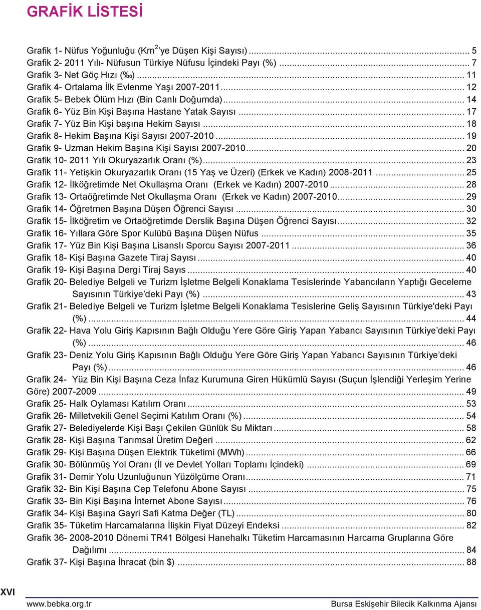 .. 17 Grafik 7- Yüz Bin Kişi başına Hekim Sayısı... 18 Grafik 8- Hekim Başına Kişi Sayısı 2007-2010... 19 Grafik 9- Uzman Hekim Başına Kişi Sayısı 2007-2010.