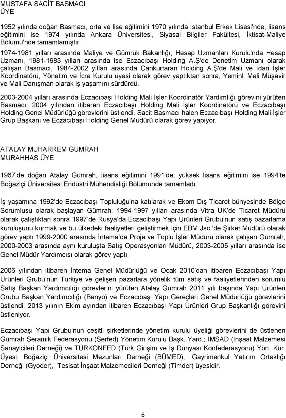 Ş'de Denetim Uzmanı olarak çalışan Basmacı, 1984-2002 yılları arasında Cankurtaran Holding A.