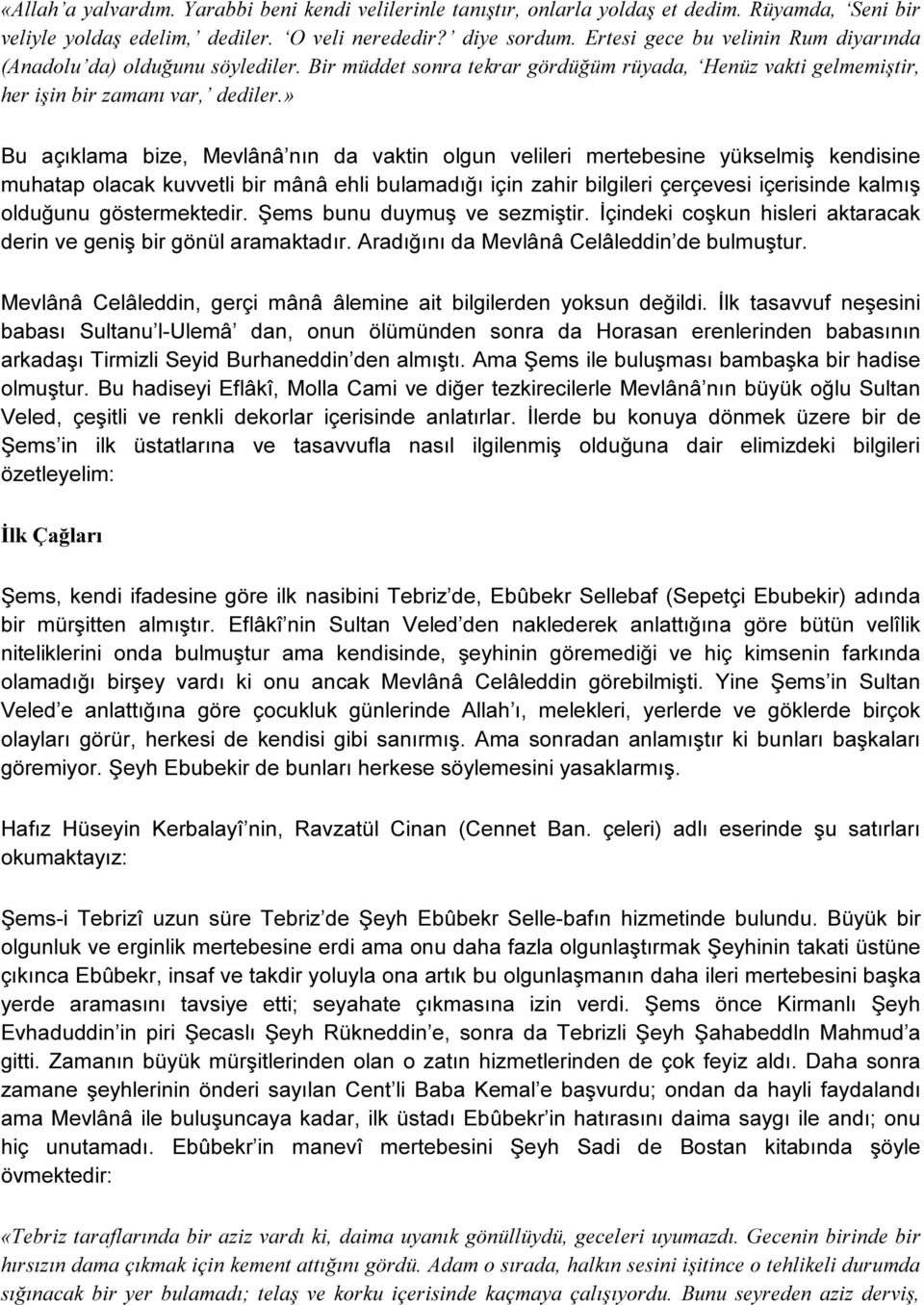 ŞEMS-İ TEBRİZİ NİN ESERİ MAKALAT (KONUŞMALAR) GİRİŞ - PDF Free Download