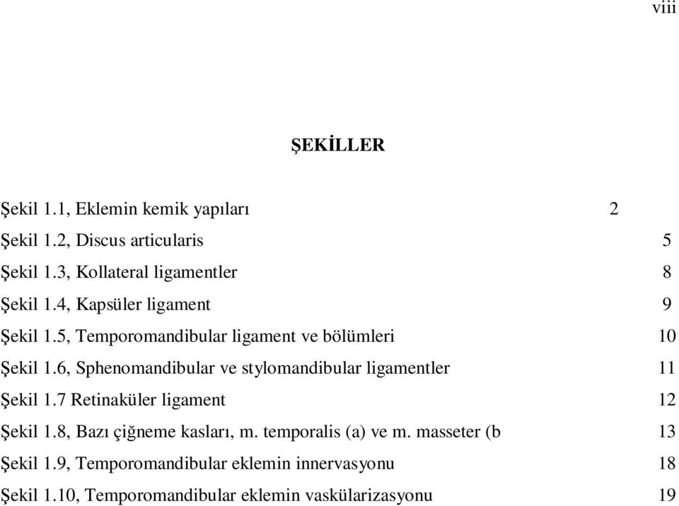 6, Sphenomandibular ve stylomandibular ligamentler 11 Şekil 1.7 Retinaküler ligament 12 Şekil 1.