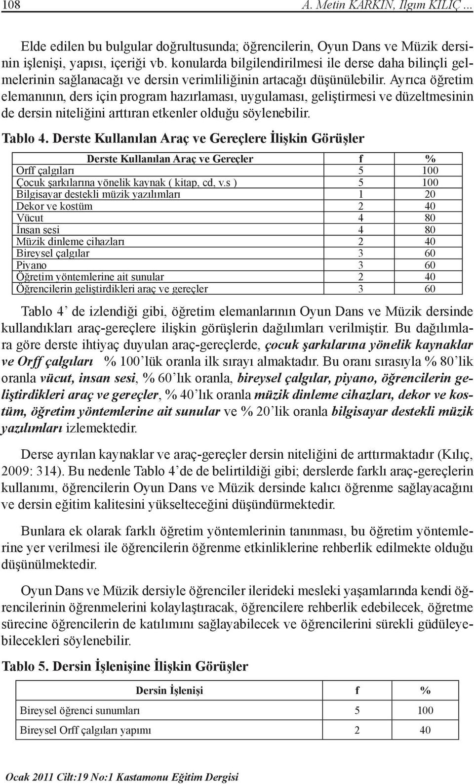 Ayrıca öğretim elemanının, ders için program hazırlaması, uygulaması, geliştirmesi ve düzeltmesinin de dersin niteliğini arttıran etkenler olduğu söylenebilir. Tablo 4.