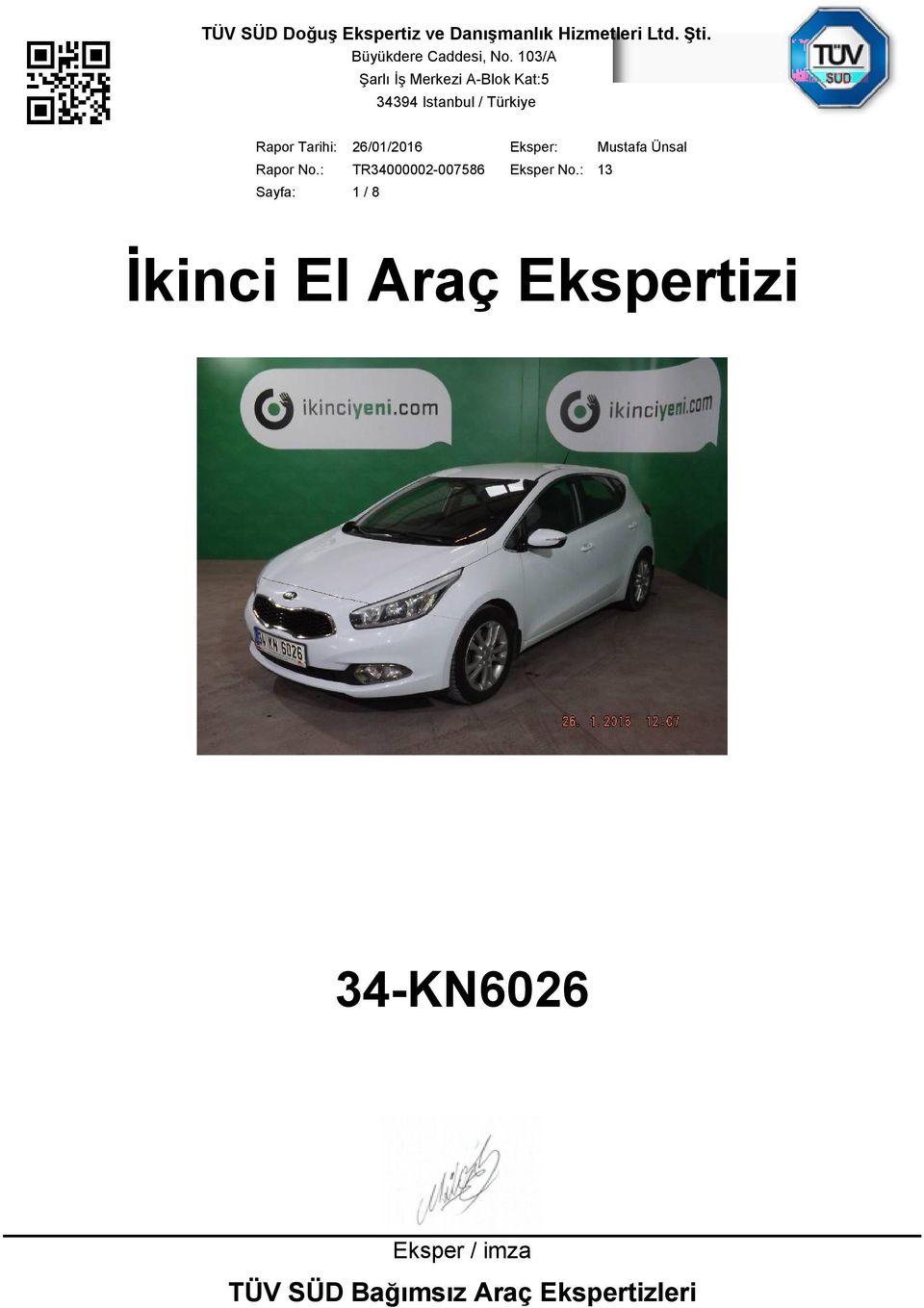 34-KN6026 Eksper / imza