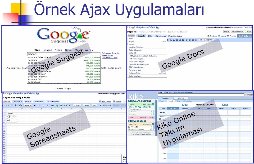 Spreadsheets Kiko Online Takvim