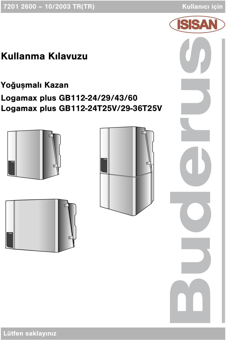 Logamax plus GB112-24/29/43/60 Logamax