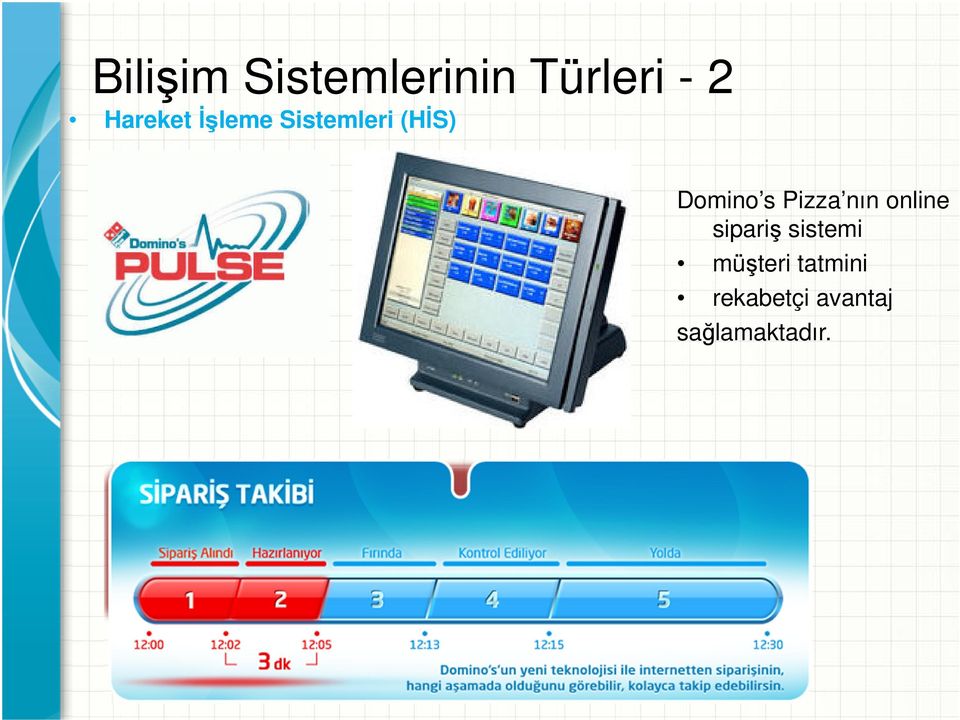 s Pizza nın online sipariş sistemi