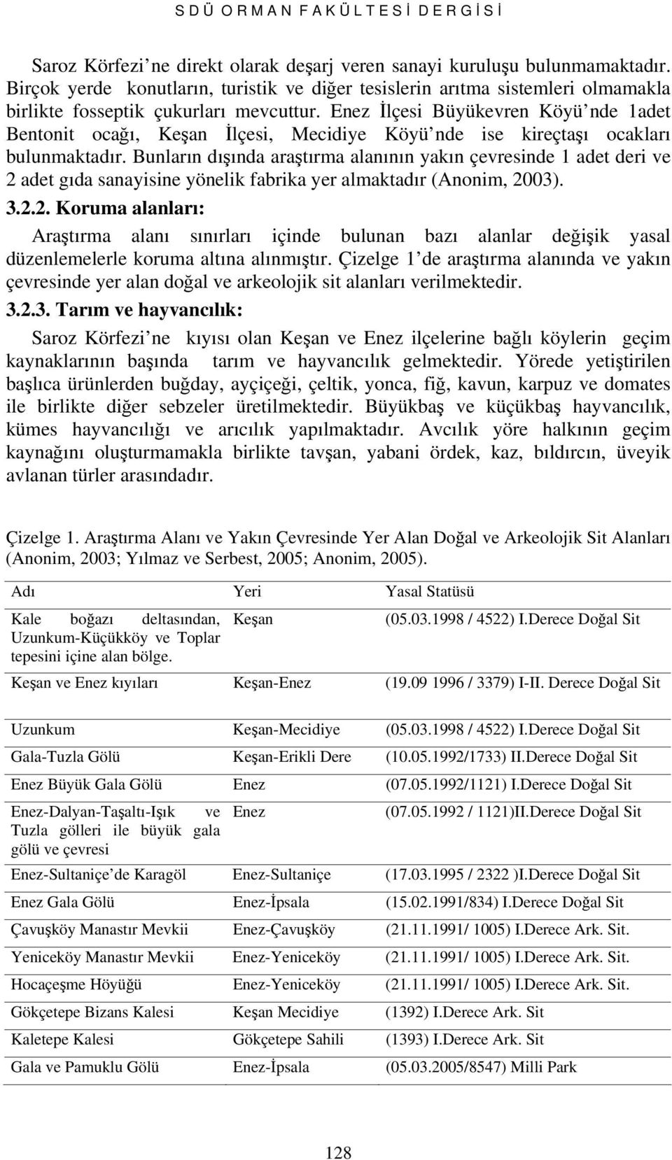 Enez İlçesi Büyükevren Köyü nde 1adet Bentonit ocağı, Keşan İlçesi, Mecidiye Köyü nde ise kireçtaşı ocakları bulunmaktadır.