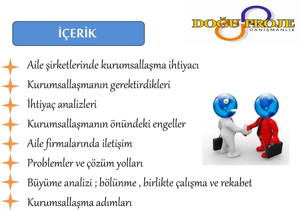 engeller Aile firmalarında iletişim Problemler ve çözüm yolları