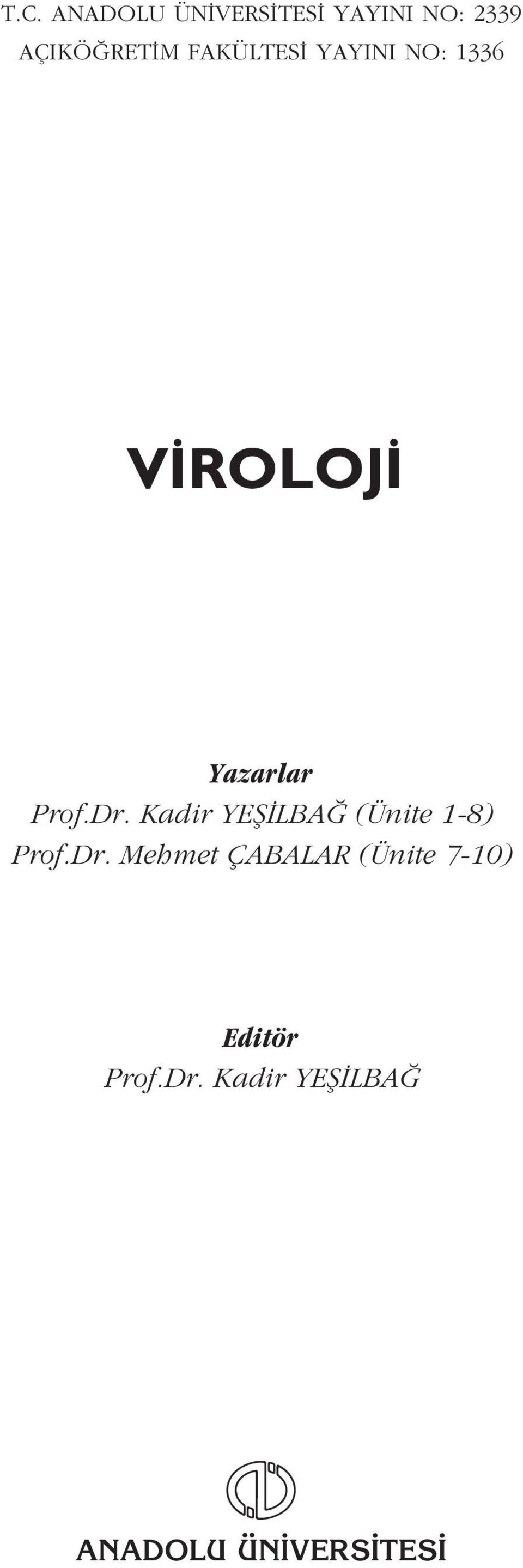 Kadir YEfi LBA (Ünite 1-8) Prof.Dr.