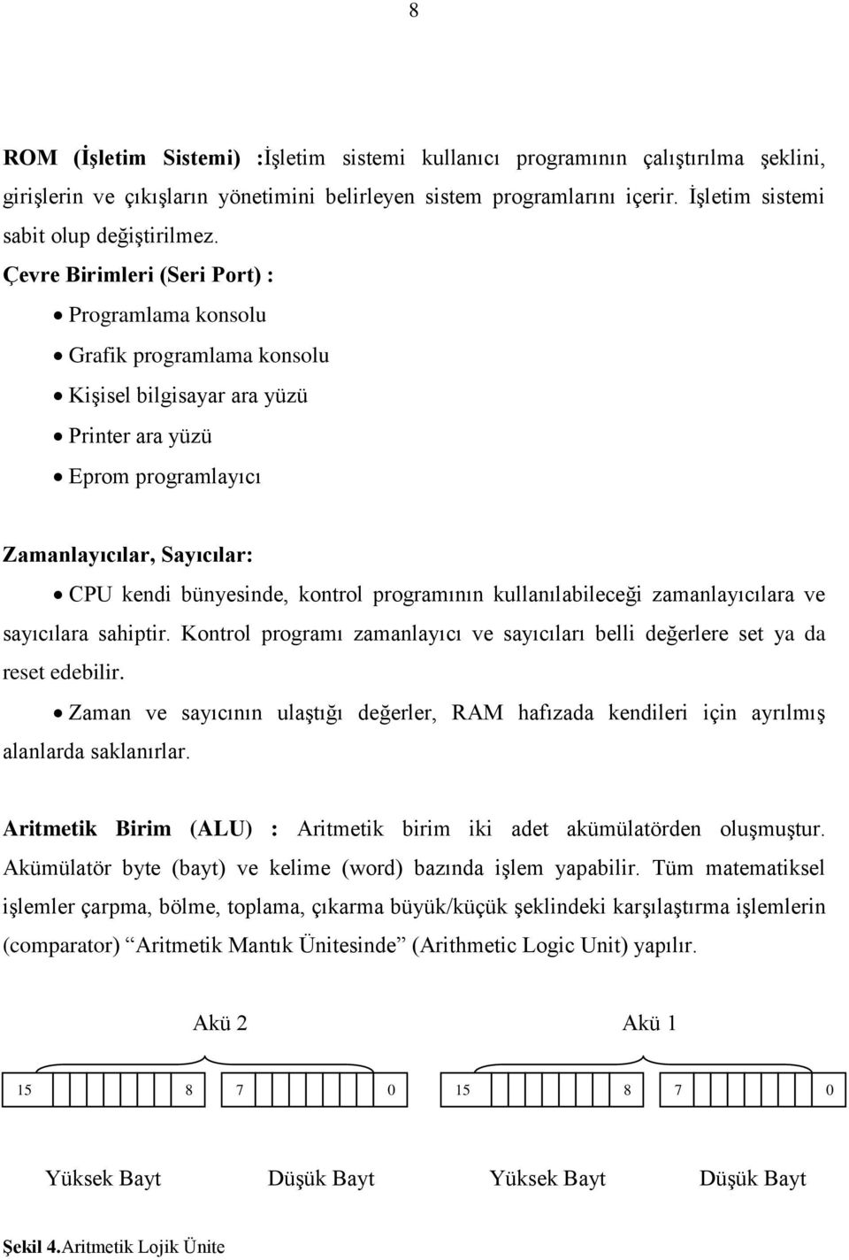 Çevre Birimleri (Seri Port) : Programlama konsolu Grafik programlama konsolu Kişisel bilgisayar ara yüzü Printer ara yüzü Eprom programlayıcı Zamanlayıcılar, Sayıcılar: CPU kendi bünyesinde, kontrol