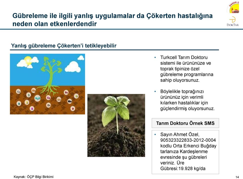 Böylelikle toprağınızı ürününüz için verimli kılarken hastalıklar için güçlendirmiş oluyorsunuz.