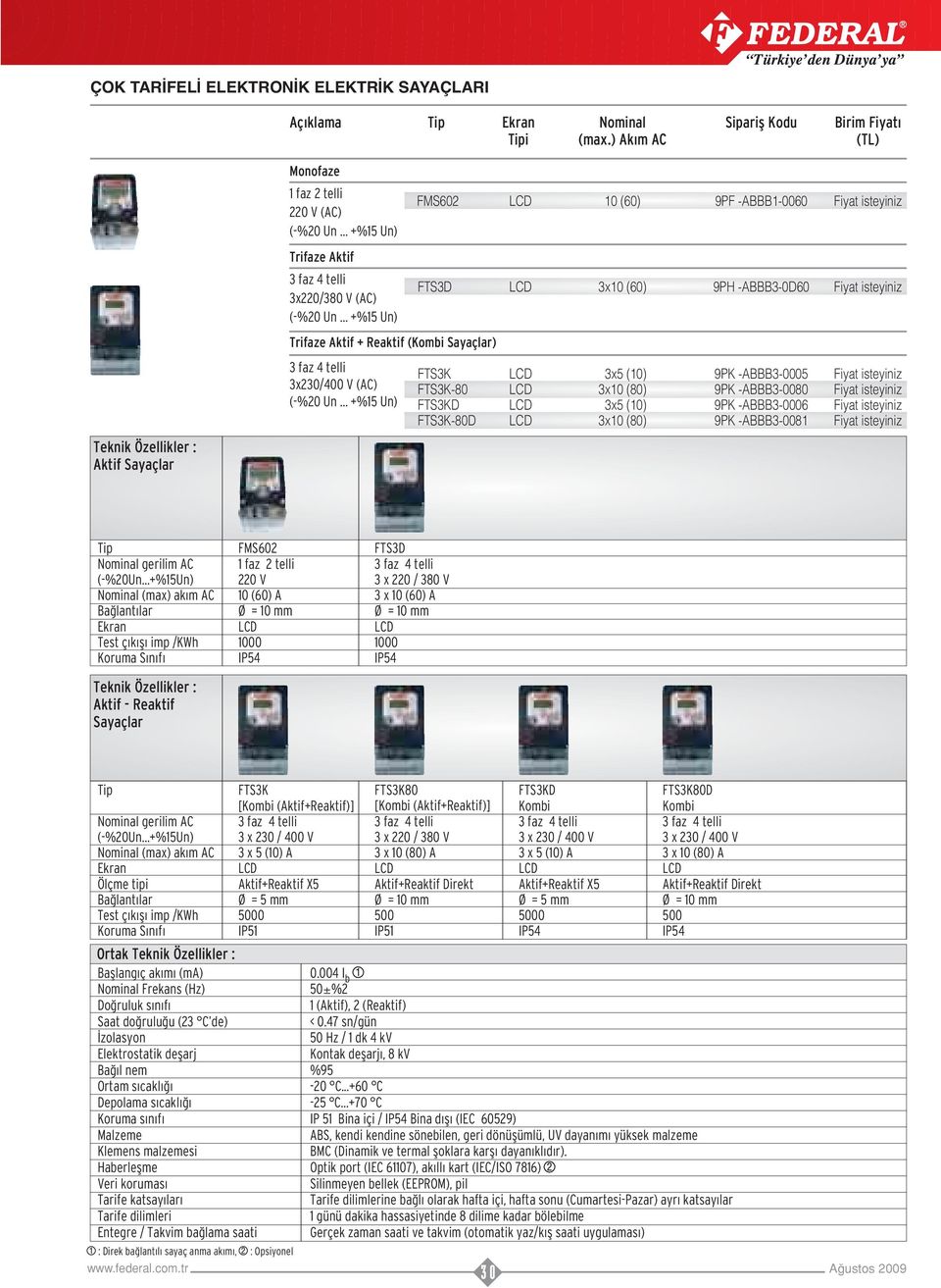 .. +% Un) FTSD LCD x (60) 9PH ABBB0D60 Fiyat isteyiniz Trifaze Aktif + Reaktif (Kombi Sayaçlar) faz 4 telli x/ V (AC) (% Un.