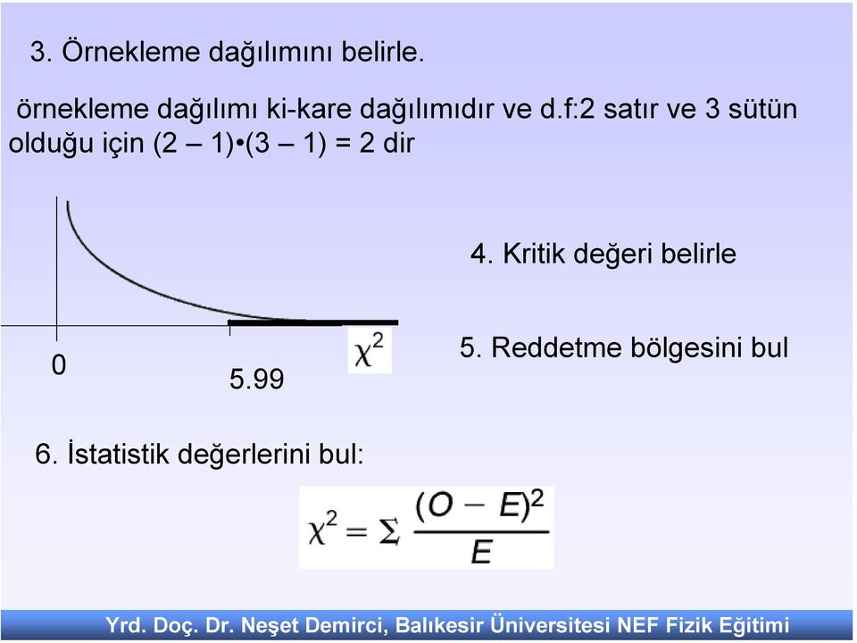 f:2 satır ve 3 sütün olduğu için (2 1) (3 1) = 2 dir 4.