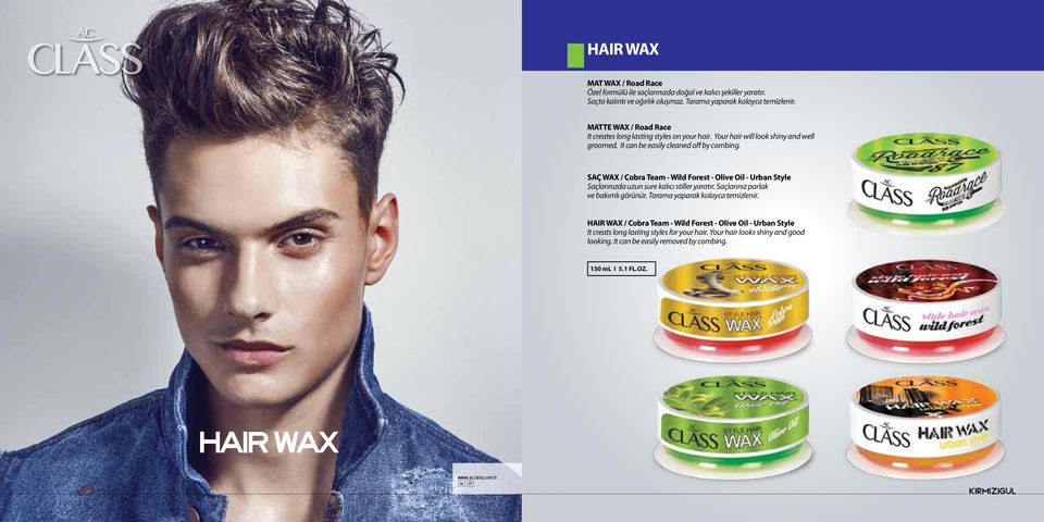 SAÇ WAX / Cobra Team - Wild Forest - Olive Oil - Urban Style Saçlarınızda uzun sure kalıcı stiller yaratır. Saçlarınız parlak ve bakımlı görünür.