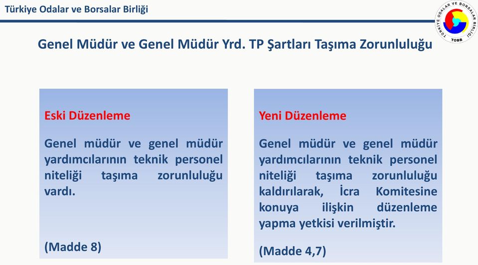 personel niteliği taşıma zorunluluğu vardı.