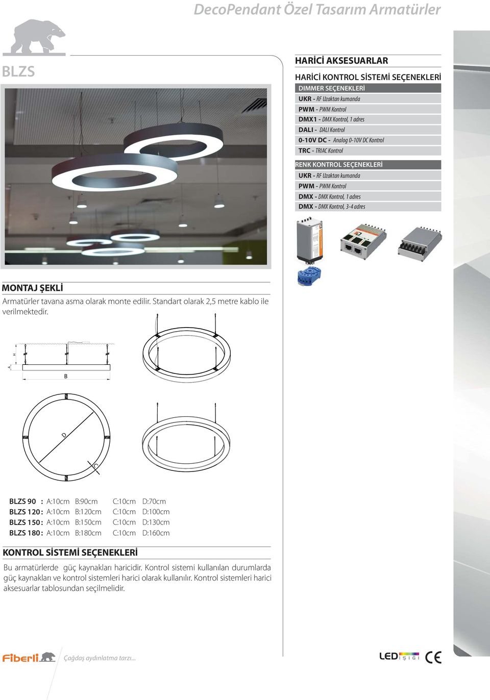 A H B D BLZS 90 : A:10cm B:90cm :10cm D:70cm BLZS 120 : BLZS 150 : BLZS 180 : A:10cm A:10cm A:10cm B:120cm B:150cm B:180cm :10cm :10cm :10cm D:100cm D:130cm D:160cm KONTROL SİSTEMİ SEÇENEKLERİ Bu