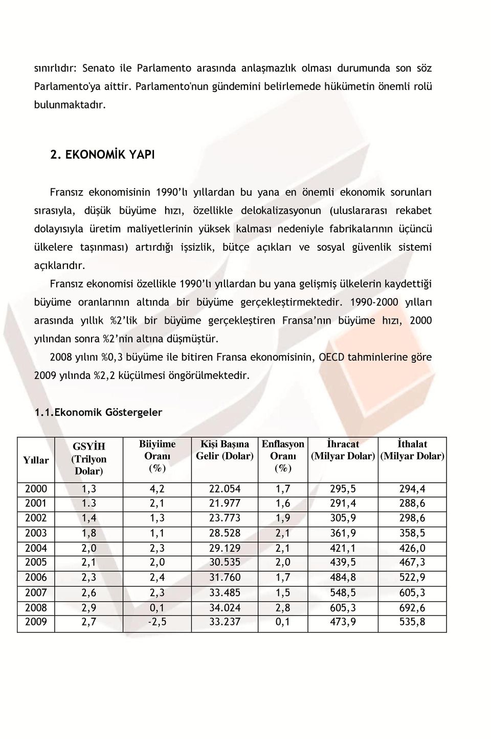 maliyetlerinin yüksek kalması nedeniyle fabrikalarının üçüncü ülkelere taşınması) artırdığı işsizlik, bütçe açıkları ve sosyal güvenlik sistemi açıklarıdır.