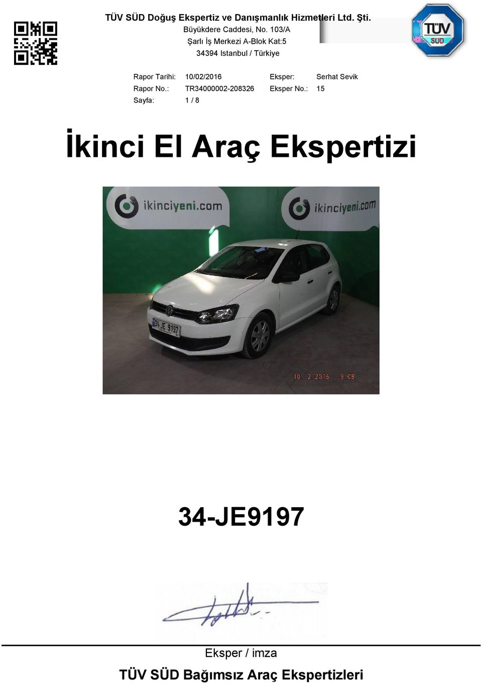34-JE9197 Eksper / imza