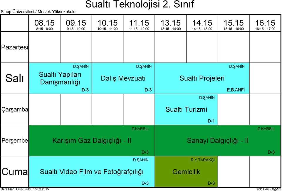 Projeleri E.B.ANFİ Sualtı Turizmi Z.KARSLI Z.