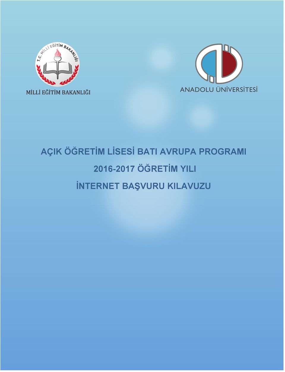 PROGRAMI 2016-2017 ÖĞRETİM