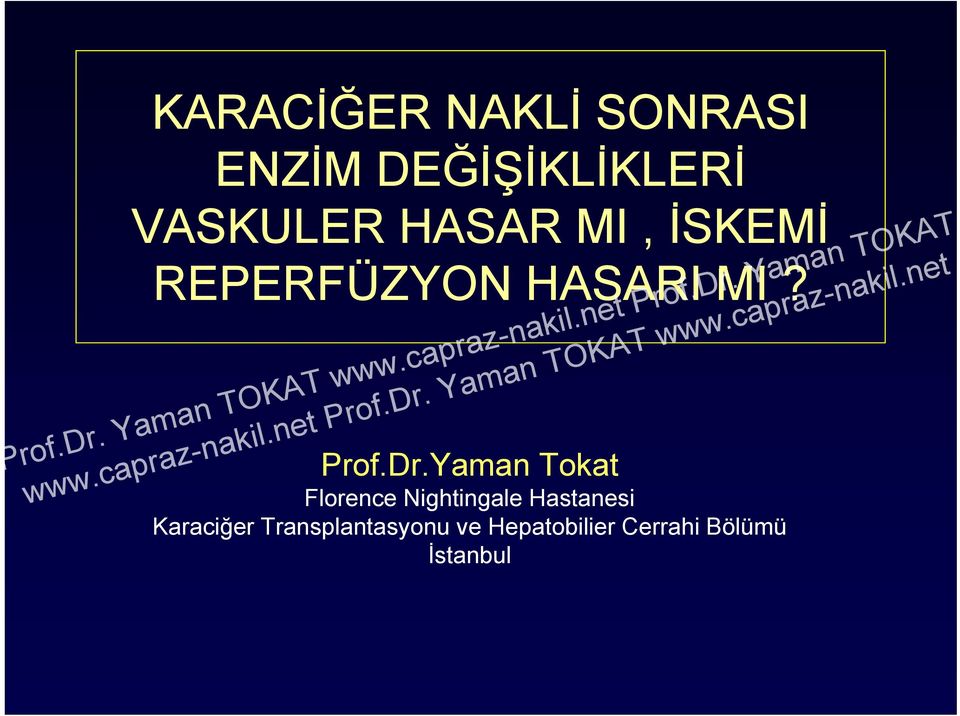 Yaman Tokat Florence Nightingale Hastanesi Karaciğer