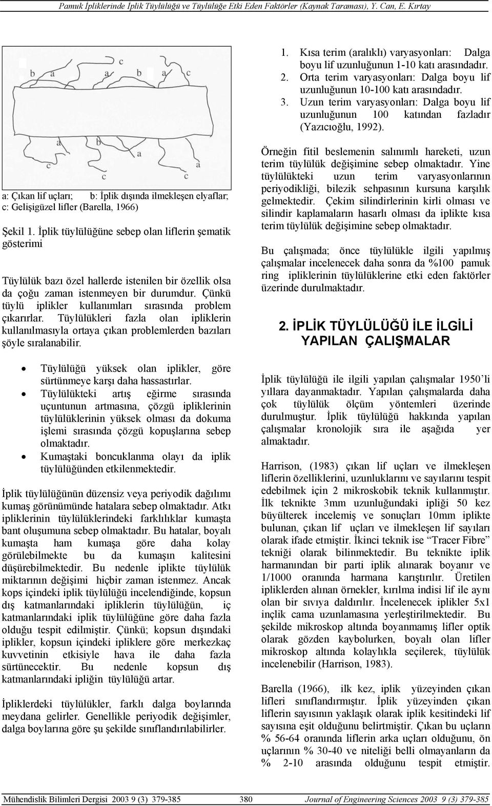 İplik tüylülüğüne sebep olan liflerin şematik gösterimi Tüylülük bazı özel hallerde istenilen bir özellik olsa da çoğu zaman istenmeyen bir durumdur.