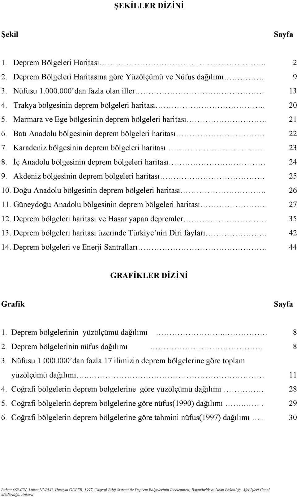 Karadeniz bölgesinin deprem bölgeleri haritası. 23 8. İç Anadolu bölgesinin deprem bölgeleri haritası 24 9. Akdeniz bölgesinin deprem bölgeleri haritası 25 10.