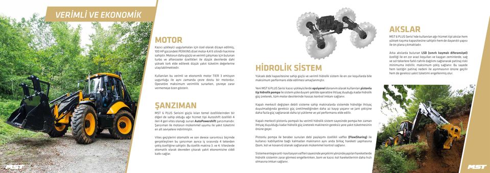 Kullanılan bu verimli ve ekonomik motor TIER 3 emisyon uygunluğu ile aynı zamanda çevre dostu bir motordur. Operatöre maksimum verimlilik sunarken, çevreye zarar vermemeye özen gösterir.