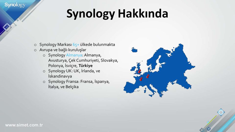 Cumhuriyeti, Slovakya, Polonya, İsviçre, Türkiye o Synology UK: UK,