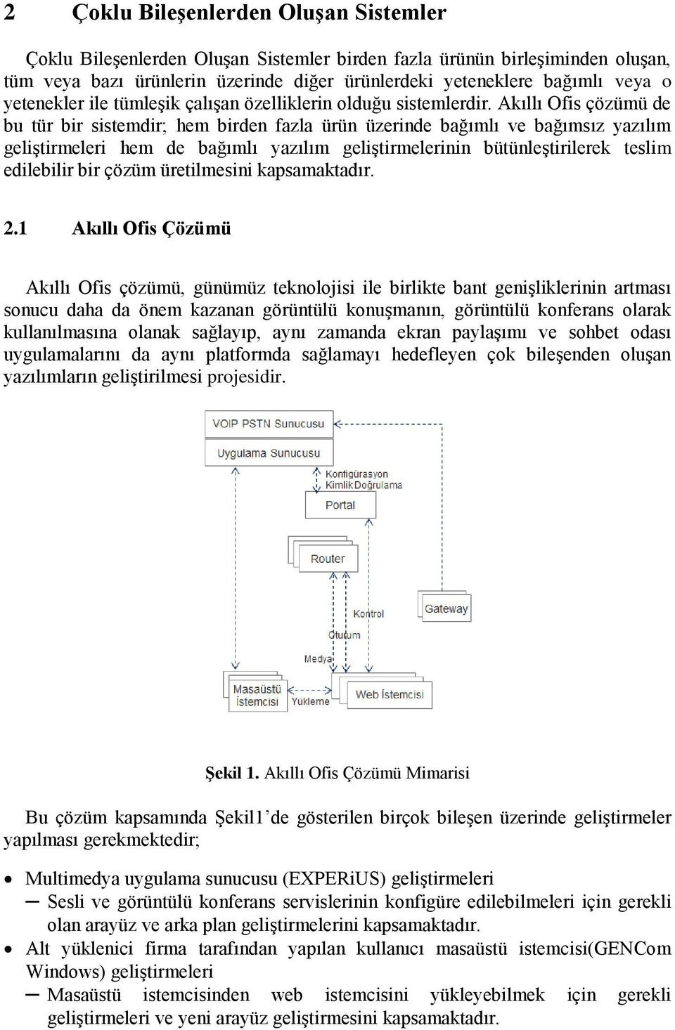 Akıllı Ofis çözümü de bu tür bir sistemdir; hem birden fazla ürün üzerinde bağımlı ve bağımsız yazılım geliştirmeleri hem de bağımlı yazılım geliştirmelerinin bütünleştirilerek teslim edilebilir bir