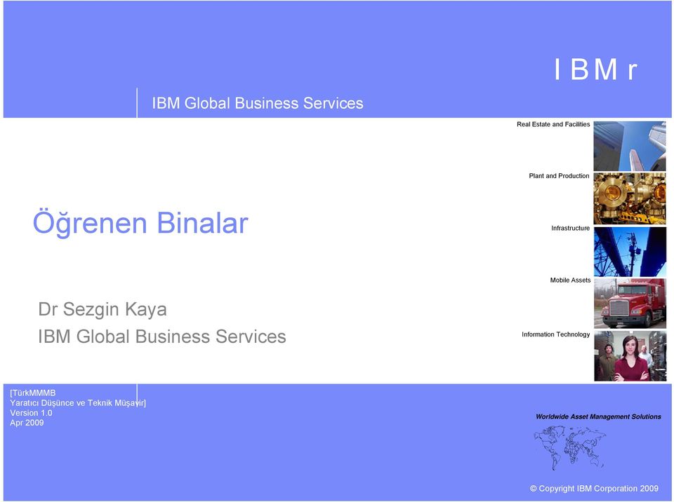 Assets Dr Sezgin Kaya IBM Global Business Services Information