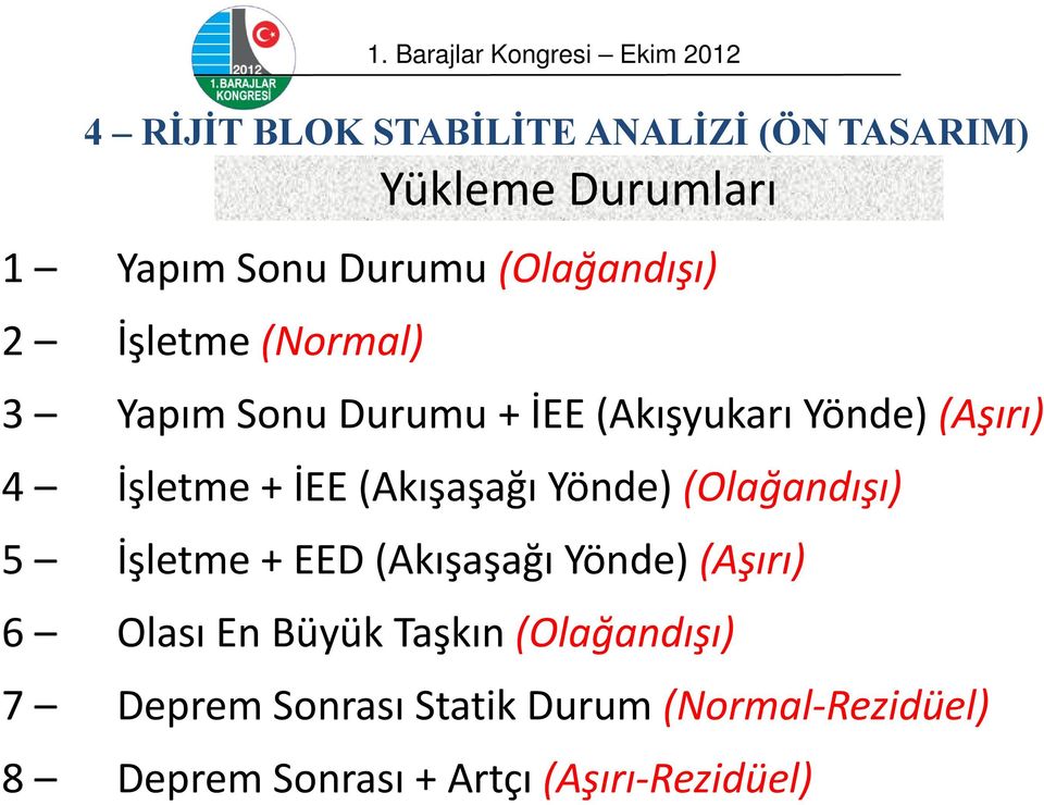 (Akışaşağı Yönde) (Olağandışı) 5 İşletme + EED (Akışaşağı Yönde) (Aşırı) 6 Olası En Büyük