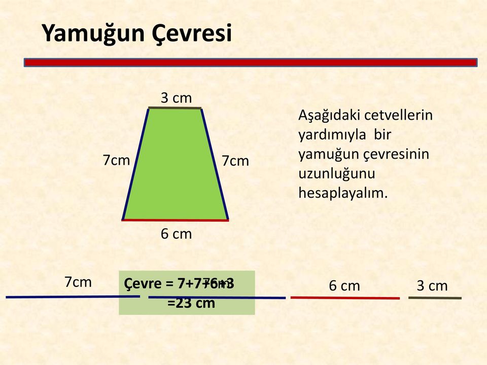 çevresinin uzunluğunu hesplylım.