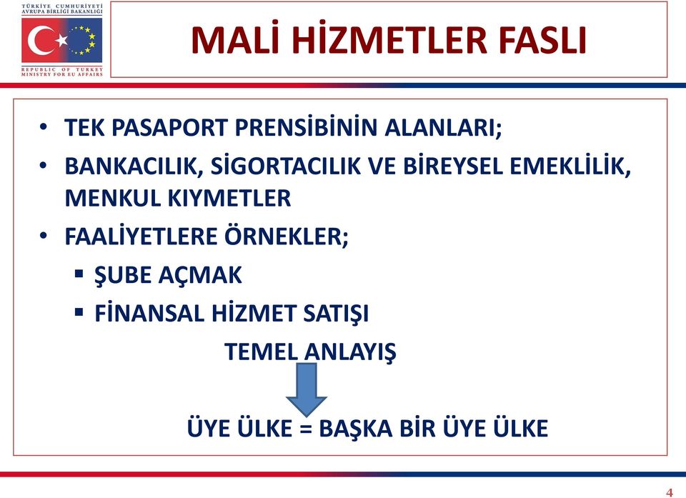 KIYMETLER FAALİYETLERE ÖRNEKLER; ŞUBE AÇMAK FİNANSAL