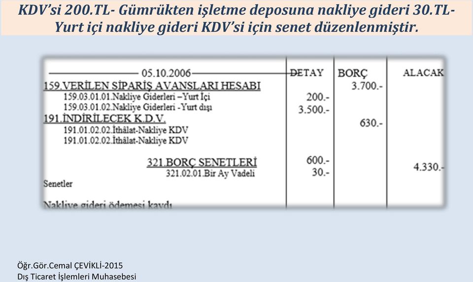 nakliye gideri 30.