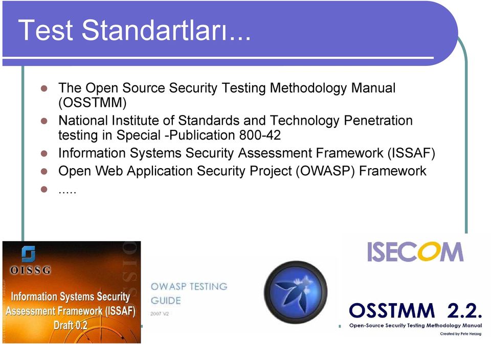 Institute of Standards and Technology Penetration testing in Special