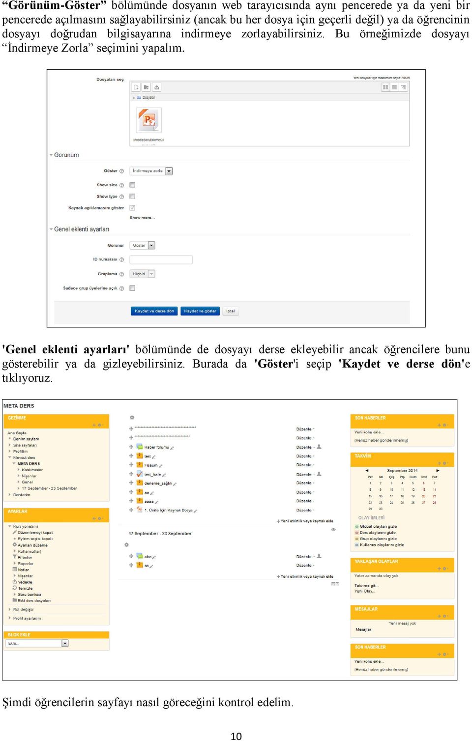 Bu örneğimizde dosyayı İndirmeye Zorla seçimini yapalım.